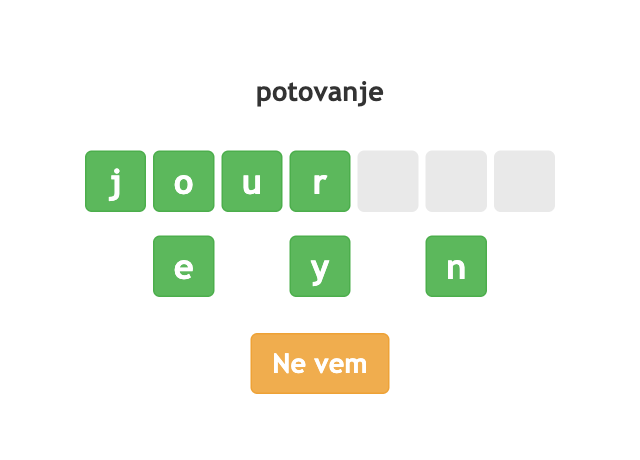 Vaje angleškega jezika